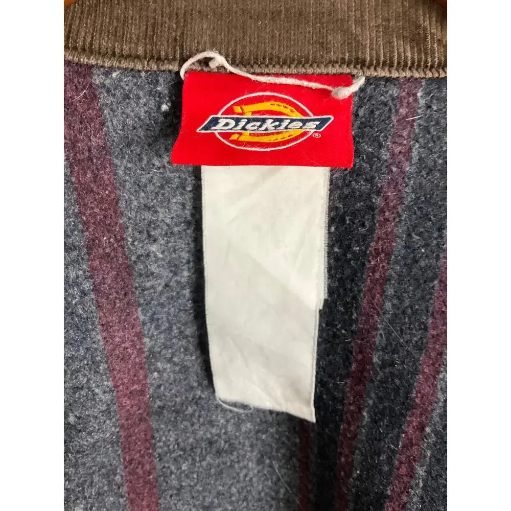 DICKIES VINTAGE Detroit Blanket Lined Insulated Canvas Jacket Coat Black XL Work